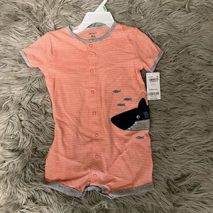 Carters one piece shorts set